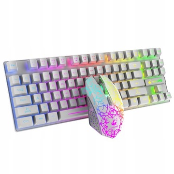 Bezprzewodowy system RGB do gier w kolorze białym