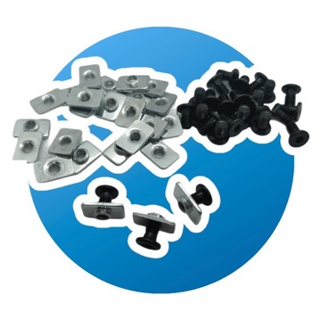 КОМПЛЕКТ: 25 X Т-ГАЙКИ M5 СКОРОСТНОЙ КЛЮЧ МОЛОТКА