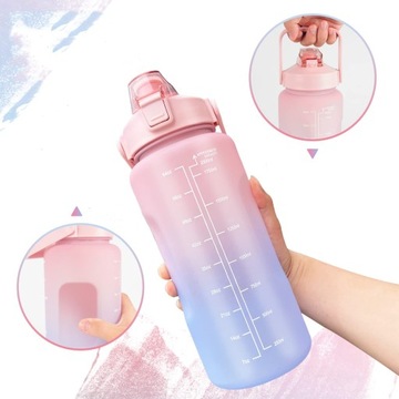 БУТЫЛКА ДЛЯ ПИТЬЯ, БУТЫЛКА ДЛЯ МОТИВИРУЮЩЕЙ ВОДЫ, БУТЫЛКА ДЛЯ НАПИТКА ОБЪЕМОМ 2 Л, БЕЗ BPA