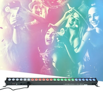 СВЕТОДИОДНАЯ БАР RGBW 24x 4Вт MEGA COLORS DMX 4в1