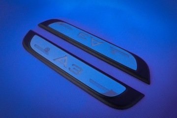 Накладки на пороги с подсветкой Audi A3 ori задний комплект