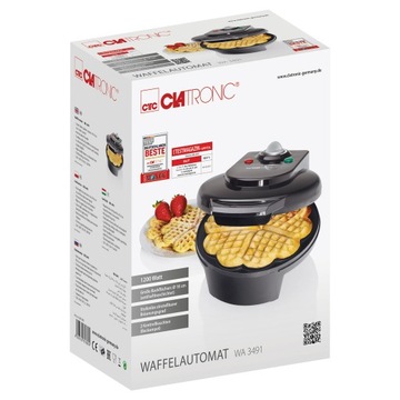 Вафельница CLATRONIC WA 3491 ЧЕРНАЯ