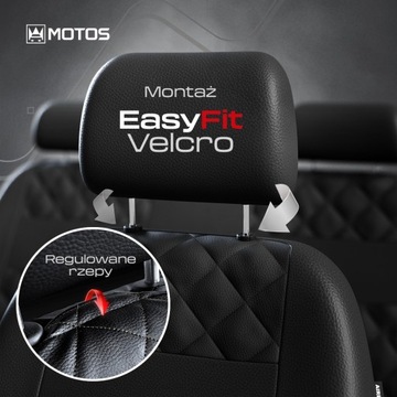 Pokrowce uniwersalne AUTODEKOR Perfect Line czarne wykończenie