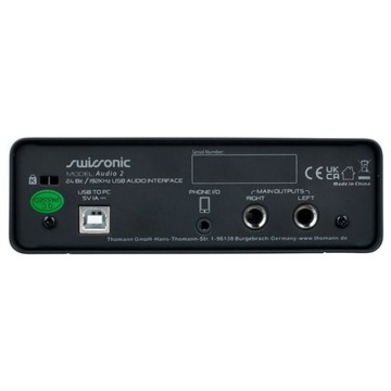Swissonic Audio 2 - interfejs audio USB + software