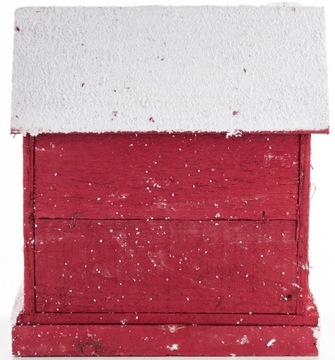 КОТТЕДЖ ДЕРЕВЯННЫЙ ДОМ С КРАСНОЙ ПОДСВЕТКОЙ СВЕТОДИОДНОЙ ПОДСВЕТКОЙ