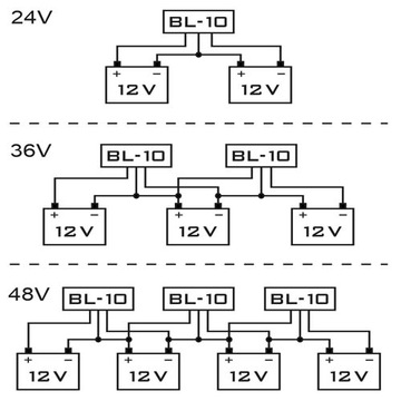 Балансир зарядки аккумулятора BL-10 24 В постоянного тока
