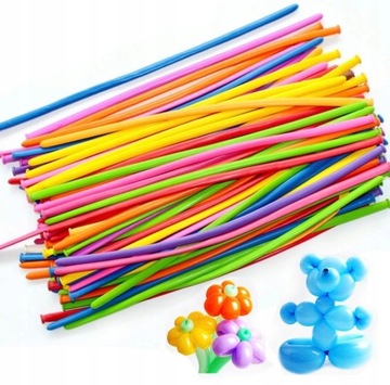 Balony długie do modelowania rurki 100 sztuk rury