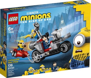 LEGO MINIONS 75549 НЕУБЕДИМЫЙ МОТОЦИКЛ УБЕГАЕТ