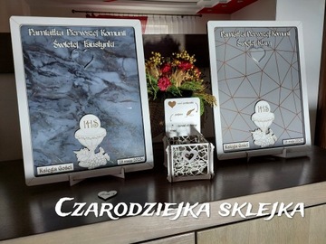 Księga Gości na Komunię Świętą wrzutka ramka