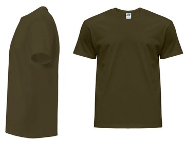 Bardzo dobrej jakości Koszulka T-SHIRT 190 PREMIUM 100% bawełna KHAKI S
