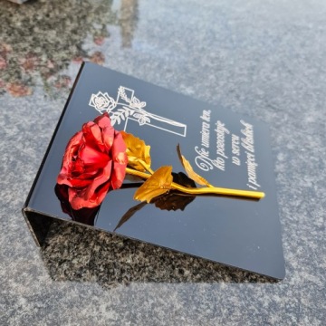 Подставка для кладбища, ГРАВИРОВКА ГРАНИКА, украшение могилы, ВЕЧНАЯ РОЗА