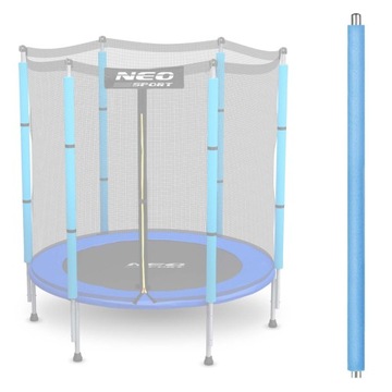 SŁUPEK GÓRNY DO TRAMPOLINY Z SIATKĄ ZEWNĘTRZNĄ 4.5FT WYTRZYMAŁY I SOLIDNY