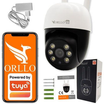 Kamera na Kartę SIM Zewnętrzna Obrotowa 4Mpx 2.7K ORLLO TZ2 PRO 4G + GRATIS