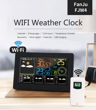 БЕСПРОВОДНАЯ ПОГОДА WIFI С ЖК-ПОГОДОЙ