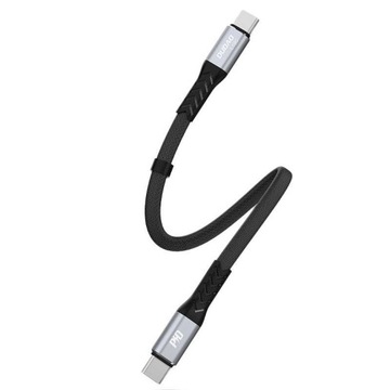 КАБЕЛЬ USB-C КОРОТКИЙ 100 Вт PD 0,23 СМ ПЛОСКИЙ БЫСТРЫЙ ДЛЯ Android АВТОКАЧЕСТВА