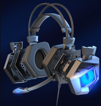 Wired -hand -Whale -Головные игровые наушники с ПК RGB Microphone Player