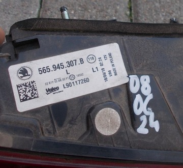 SKODA KODIAK 16+ LEVÝ ZADNÍ SVĚTLO LED VÍKO KUFRU ORIGINÁLNÍ 565945307B