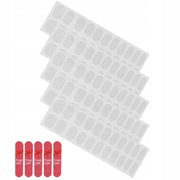Nail Stickers Gel Wraps Strips 5 arkuszy