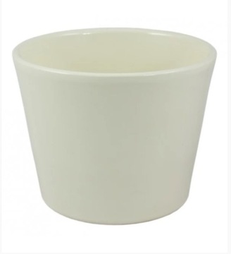 CERAMICZNA OSŁONKA DONICZKA 12CM KREMOWA