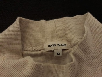 RIVER ISLAND dzianinowa BLUZKA wygodna MELANŻ _ 38