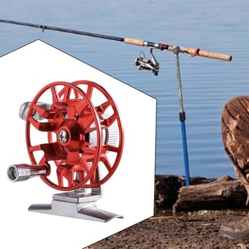 Нахлыстовая катушка Аксессуары для колес Гладкая ручная катушка Легкая красная
