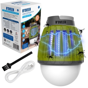 LATARKA LAMPA OWADOBÓJCZA KOMARY IPX4 AKUMULATOR