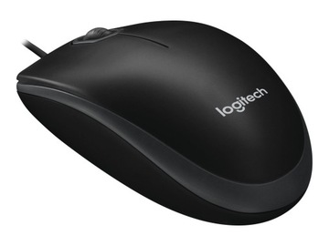 Káblová myš Logitech B100 čierny optický senzor