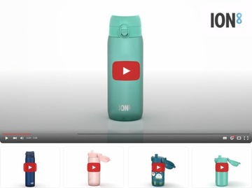 Легкая стальная бутылка для воды Бутылка для питья из нержавеющей стали ION8 0,4 л
