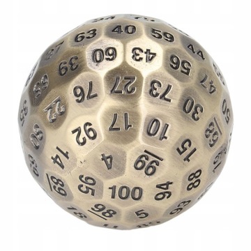 ЛАТУННЫЕ КОСТИ DICE D100 RPG + КЕЙС