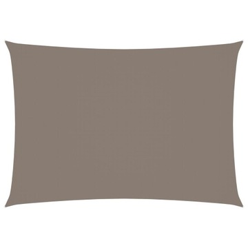 PROSTOKĄTNY ŻAGIEL OGRODOWY Z TKANINY OXFORD 2X4M TAUPE