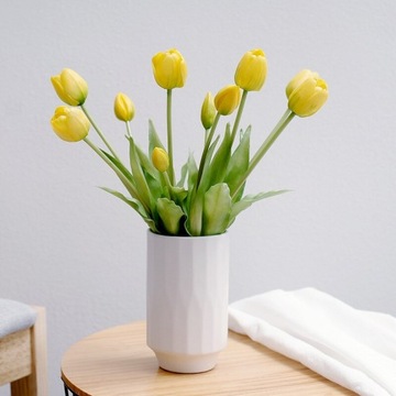 ТЮЛЬПАН ЖЕЛТЫЙ РЕЗИНОВЫЙ СИЛИКОНОВЫЙ ТЮЛЬПАНЫ КАК ЖИВОЙ ВЕСЕННИЙ БУКЕТ ELINEHOUSE
