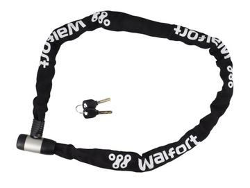 ВЕЛОСИПЕДНЫЙ ЗАМОК МОЩНАЯ ЗАКАЛЕННАЯ ЦЕПЬ 120 СМ