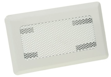 KRATKA WENTYLACYJNA KOMINKOWA METALOWA 10x20 BIAŁA