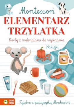 ELEMENTARZ TRZYLATKA MONTESSORI ĆWICZENIA KARTY