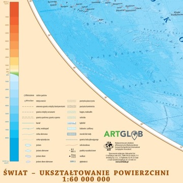ДВУХСТОРОННЯЯ КАРТА МИРА POL/PHYS