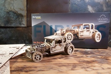 Автомобиль Hot Rod Furious Mouse Ugears 3D модель
