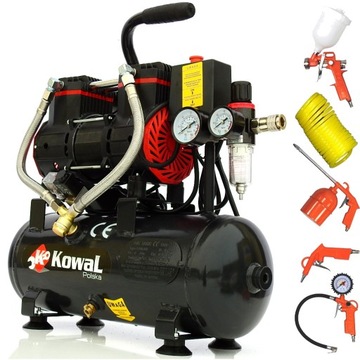 Kompresor bezolejowy Kowal Polska 8L+KIT 8 l 10 bar