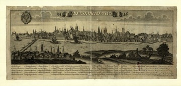 WARSZAWA PANORAMA 60x80cm 1754r. M4
