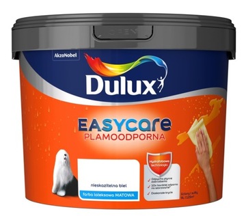 FARBA DULUX EASY CARE- nieskazitelna biel, 9l