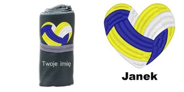 Подарок любителю волейбола - быстросохнущее полотенце + своя ВЫШИВКА.