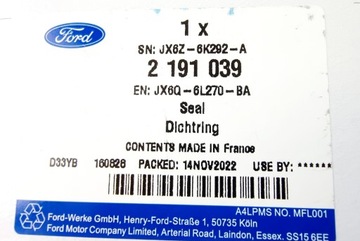УПЛОТНИТЕЛЬНОЕ КОЛЬЦО ПЕРЕДНЕГО РАСПРЕДВАЛА FORD