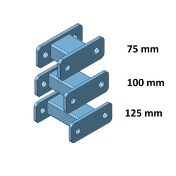 РАССТОЯНИЕ ВЫДВИЖЕНИЯ БУКСИРОВОЧНОГО КРЮКА (+75 мм)