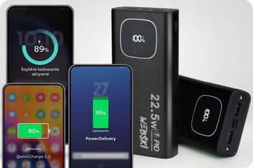 POWER BANK 30000 PD QC + ПРОЧНЫЙ КАБЕЛЬ USB-C ТИПА C