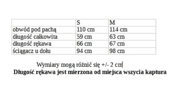 Bluza z kapturem czarna ocieplana Velsatino M