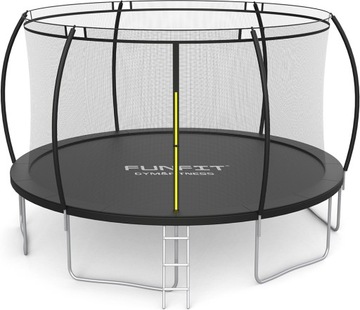 TRAMPOLINA OGRODOWA 490CM 16FT Z SIATKĄ DRABINKA FUNFIT