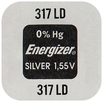 1x bateria srebrowa mini Energizer 317 / SR516SW / SR62