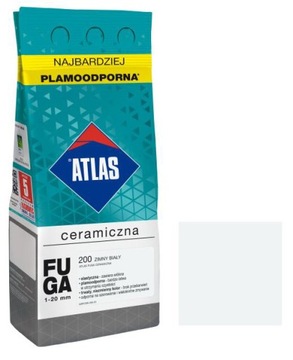 FUGA CERAMICZNA ATLAS 2kg *200* ZIMNY BIAŁY
