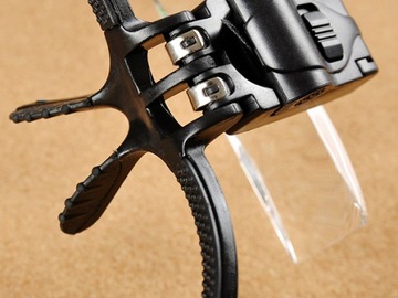 СВЕТОДИОДНЫЕ ОЧКИ С УВЕЛИЧЕНИЕМ ОТ 1X ДО 3,5X ПРОФЕССИОНАЛЬНАЯ РЕГУЛИРУЕМАЯ LOUP2 HQ КАЧЕСТВА