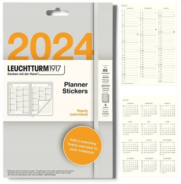 LEUCHTTURM1917 Naklejki planer roczny A5 8 sztuk