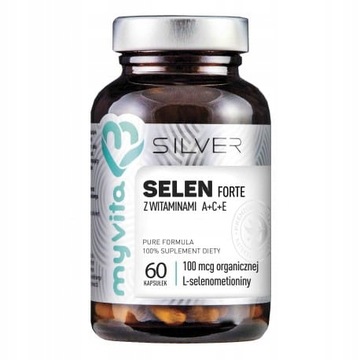 SELEN 100mcg MYVITA SILVER PURE 100% 60 kaps.